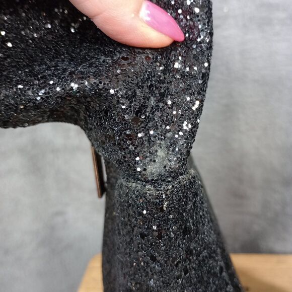 Dolls‎ Kill Shelley's London Sparkle Platform Boots Festival Size 7 Glitter 5" - Picture 15 of 16